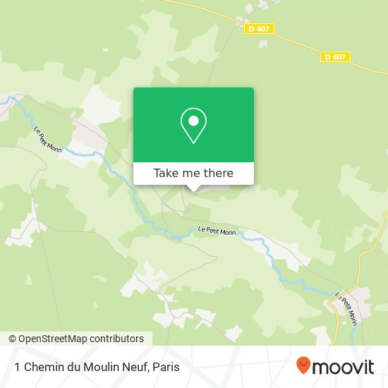 Mapa 1 Chemin du Moulin Neuf