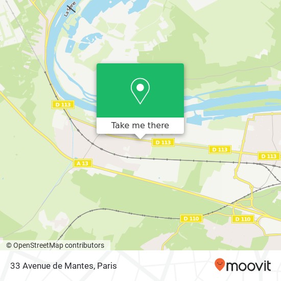 33 Avenue de Mantes map