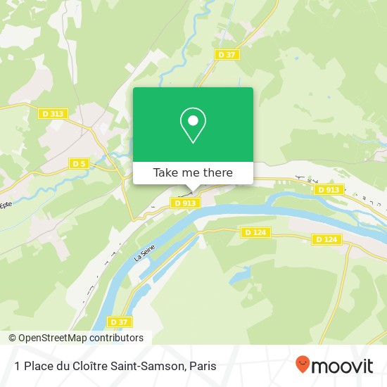 Mapa 1 Place du Cloître Saint-Samson