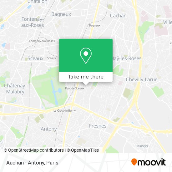 Auchan - Antony map