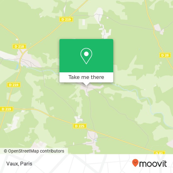 Mapa Vaux