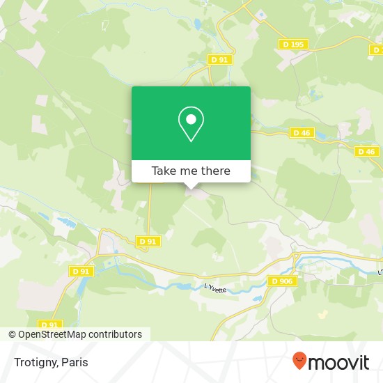 Mapa Trotigny