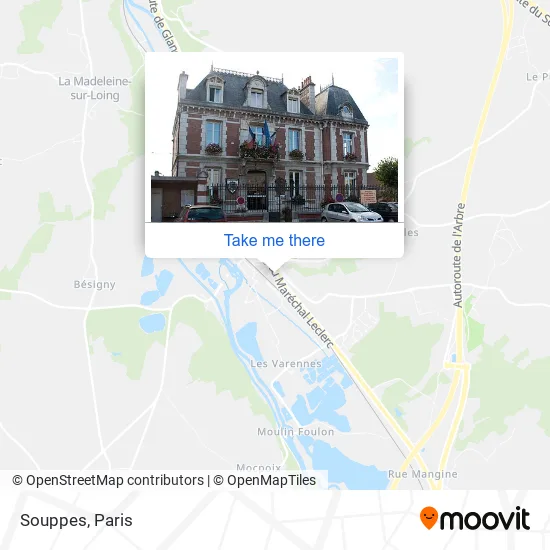 Souppes map