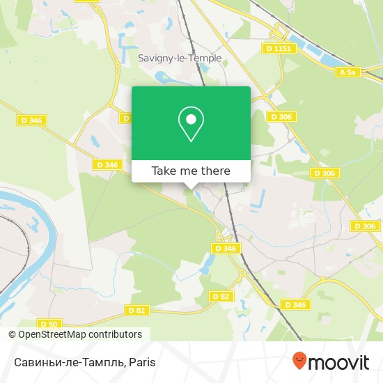 Mapa Савиньи-ле-Тампль