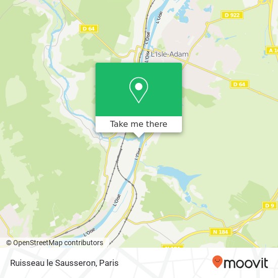 Ruisseau le Sausseron map