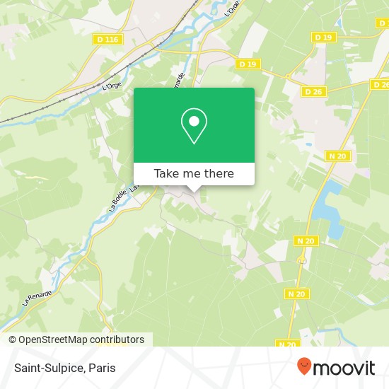 Mapa Saint-Sulpice