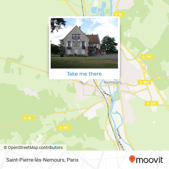 Mapa Saint-Pierre-lès-Nemours