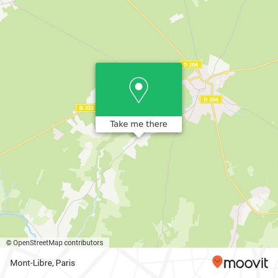 Mont-Libre map
