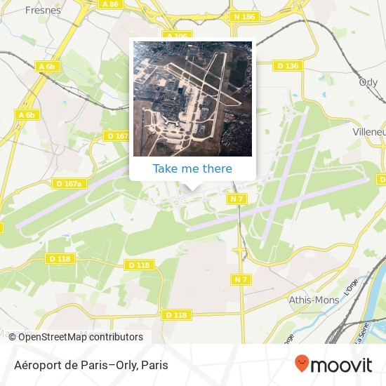 Aéroport de Paris–Orly map