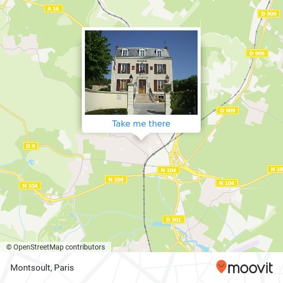 Mapa Montsoult