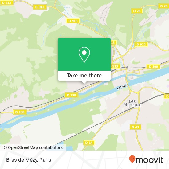 Mapa Bras de Mézy