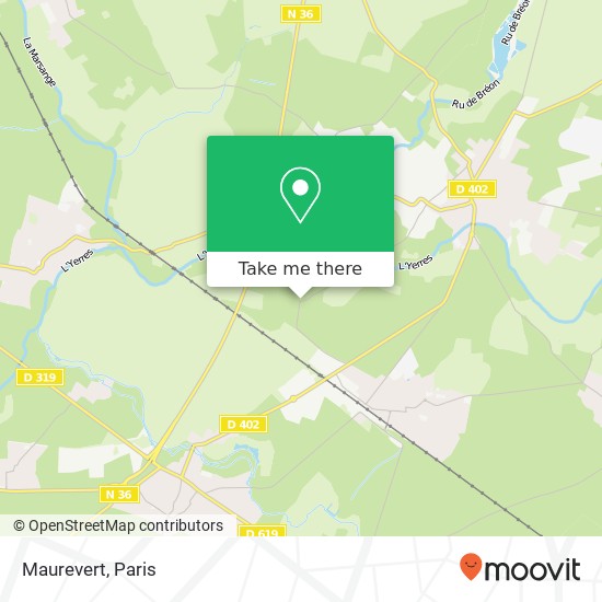 Mapa Maurevert