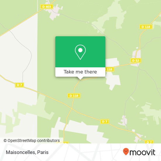 Mapa Maisoncelles