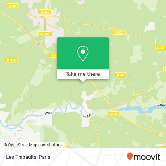 Les Thibaults map