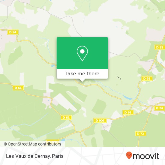 Mapa Les Vaux de Cernay