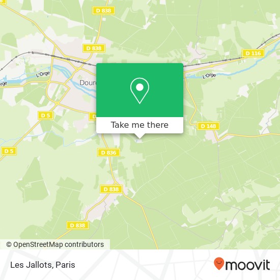 Les Jallots map