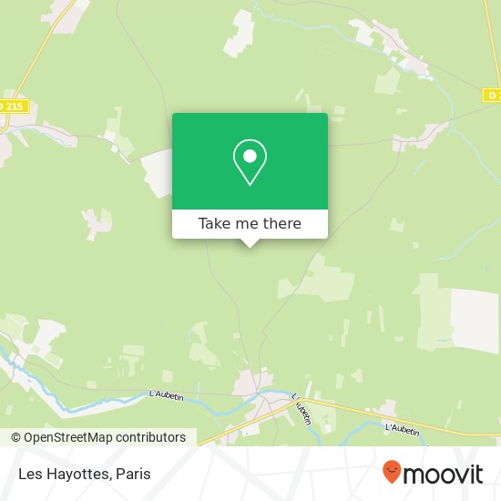 Les Hayottes map
