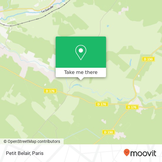 Mapa Petit Belair