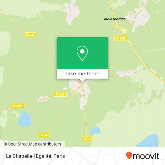 Mapa La Chapelle-l'Egalité