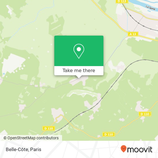 Belle-Côte map