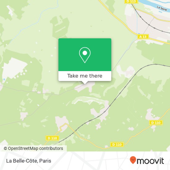 La Belle-Côte map