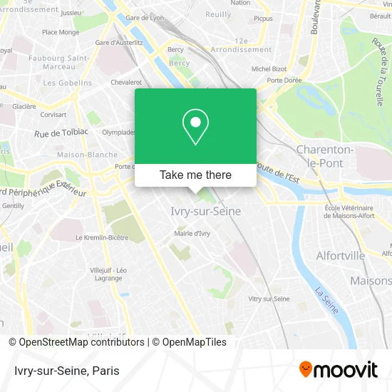 Ivry-sur-Seine map