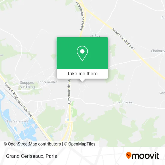 Grand Ceriseaux map