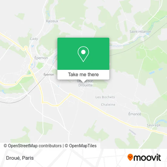 Droué map