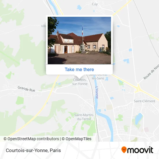 Courtois-sur-Yonne map