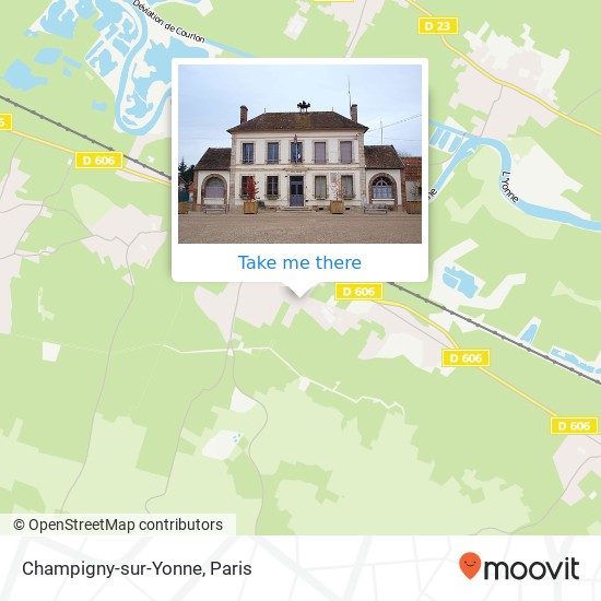 Champigny-sur-Yonne map