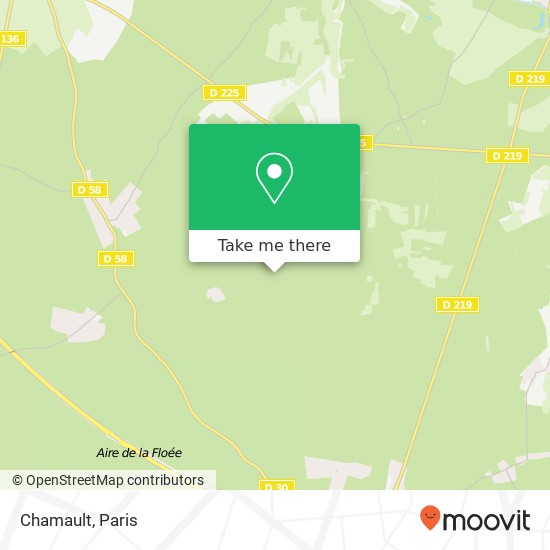 Mapa Chamault