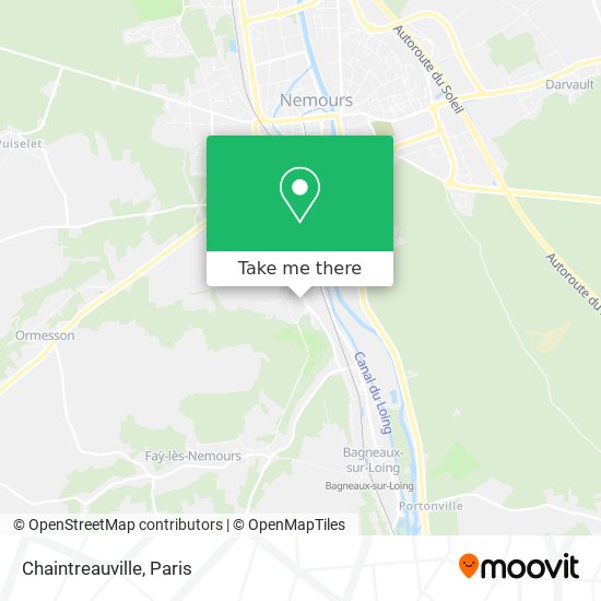 Chaintreauville map
