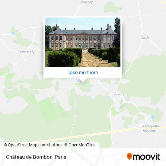 Mapa Château de Bombon