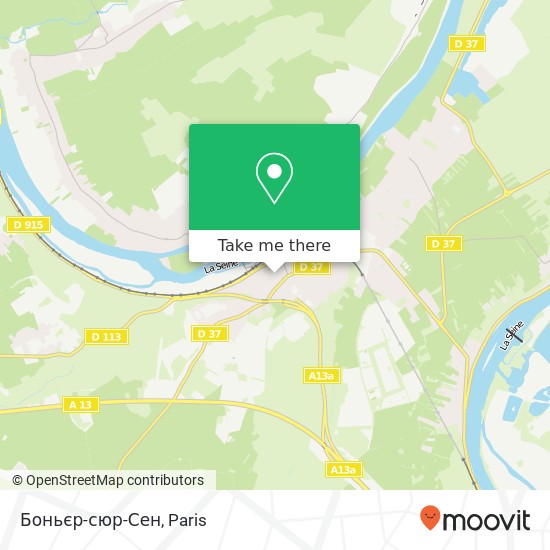 Mapa Боньєр-сюр-Сен