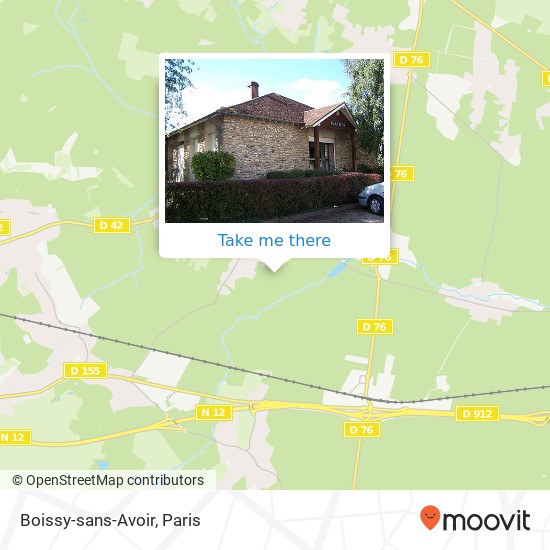 Mapa Boissy-sans-Avoir