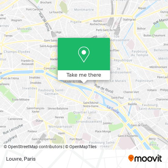 Mapa Louvre