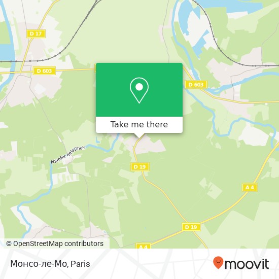 Mapa Монсо-ле-Мо