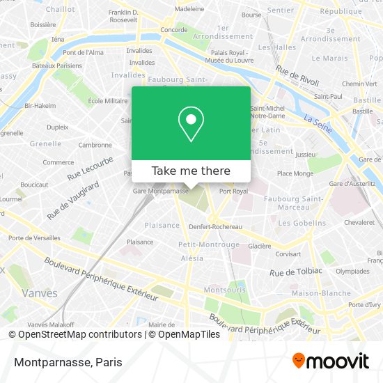 Montparnasse map