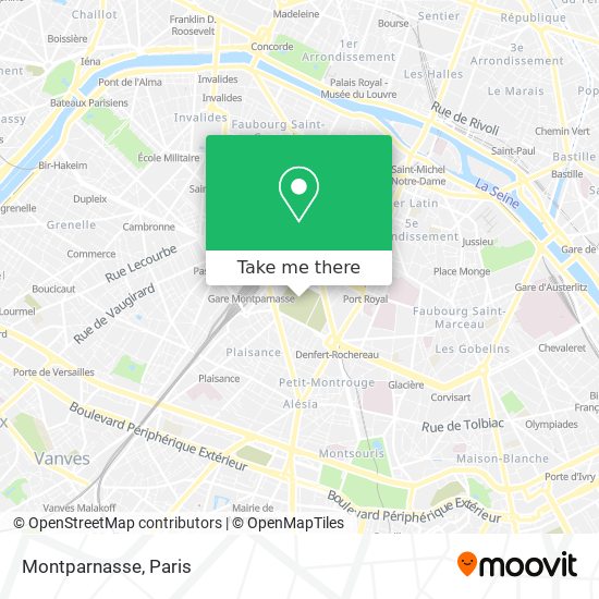 Mapa Montparnasse