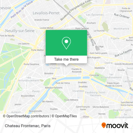 Chateau Frontenac map