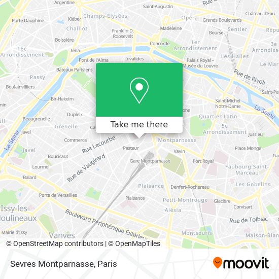 Mapa Sevres Montparnasse