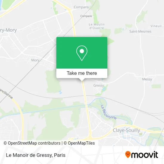 Le Manoir de Gressy map