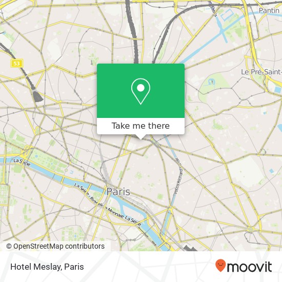 Hotel Meslay map