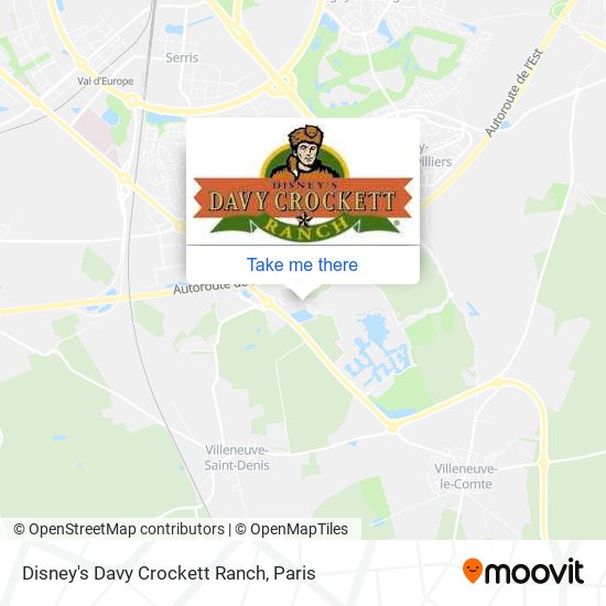Mapa Disney's Davy Crockett Ranch