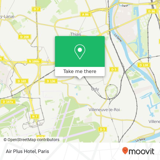 Mapa Air Plus Hotel