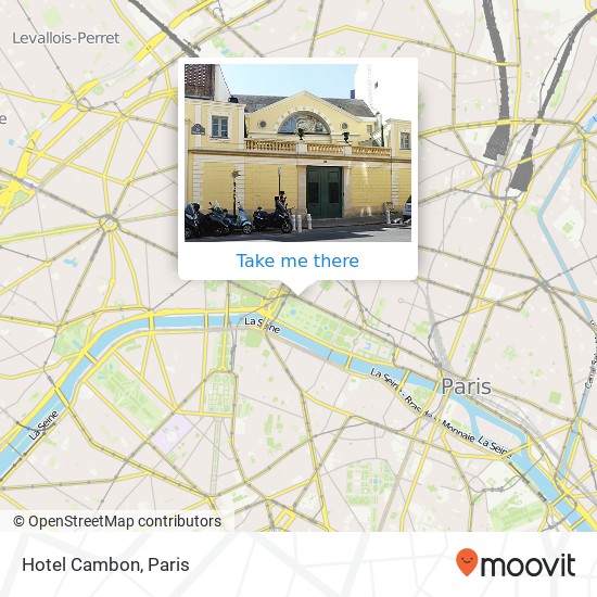 Hotel Cambon map