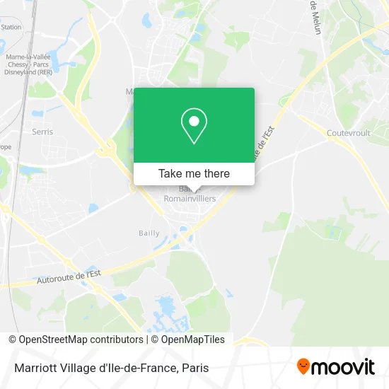 Marriott Village d'Ile-de-France map