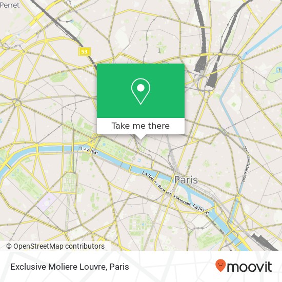 Mapa Exclusive Moliere Louvre