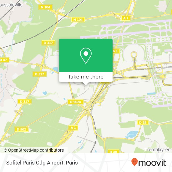 Sofitel Paris Cdg Airport map