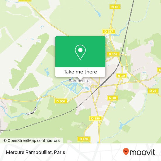 Mercure Rambouillet map